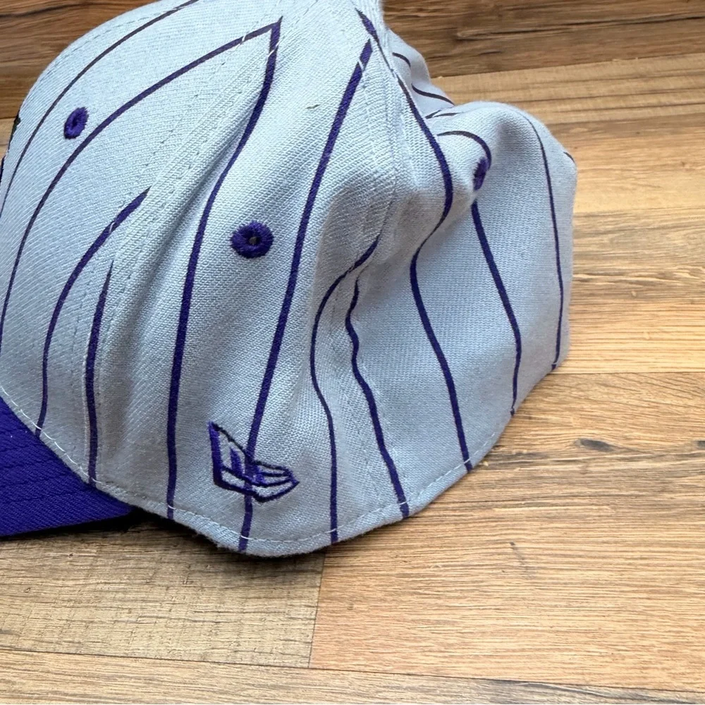 Vtg Colorado Rockies Hat New size S/M Era Black and White 39THIRTY Cap